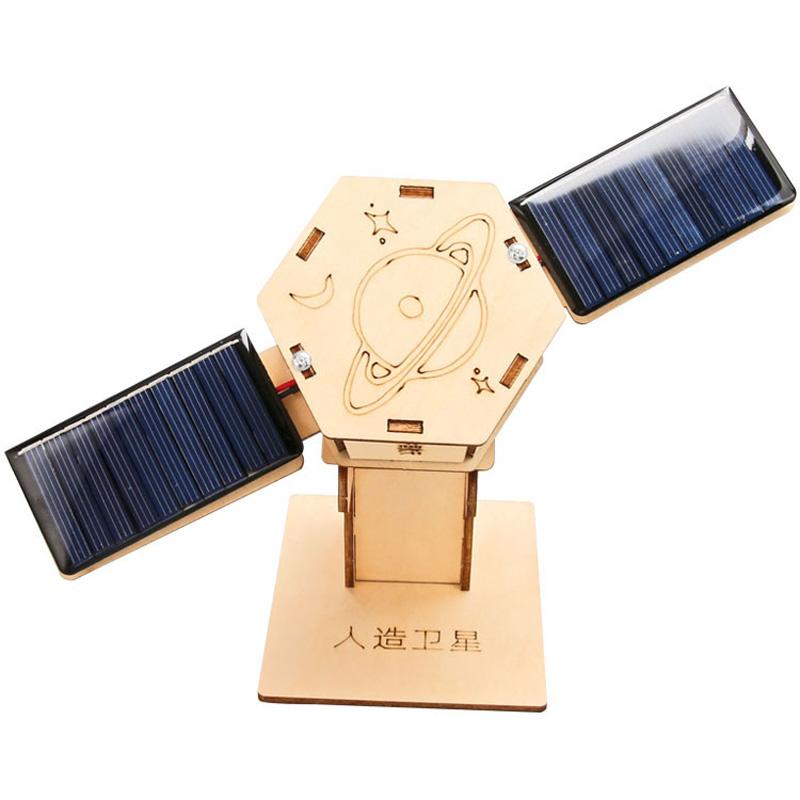 Aerospace Model Solar Lunar Exploration Vehicle Children's Diy Hand-Assembled Model Diy 3D Wooden Puzzle Science Education Toys