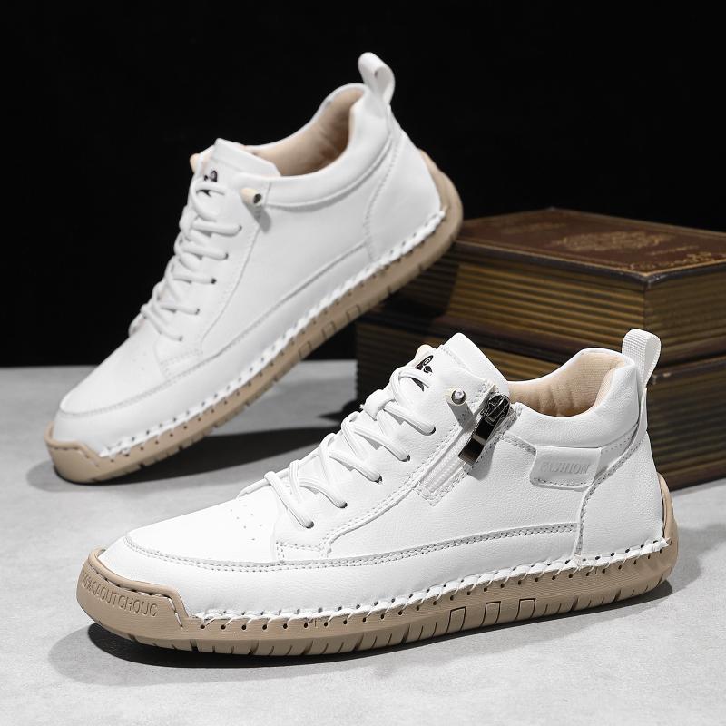 Womens/Men's Leather Shoes Large Casual Shoes Sports Men's Fashionable Casual Leather Shoes
