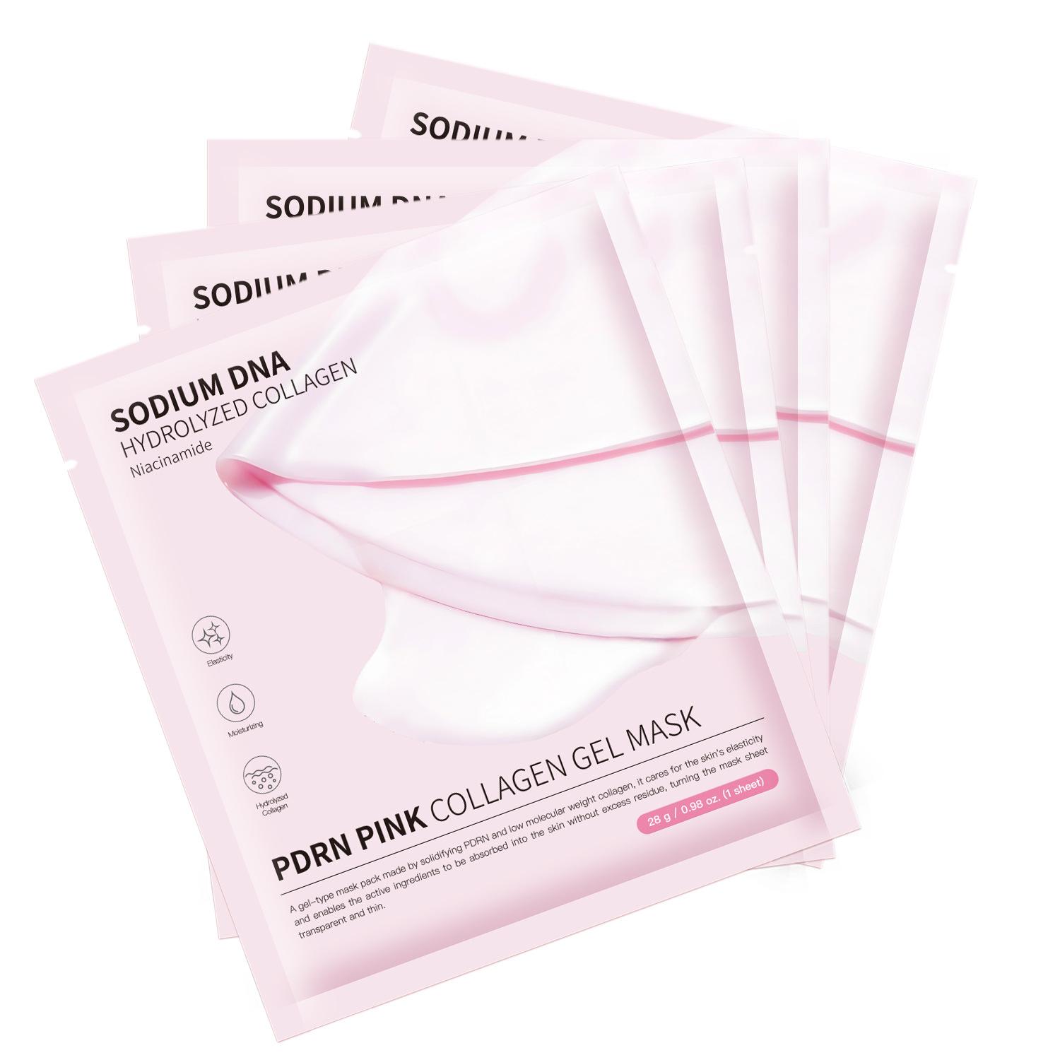 

Pink collagen Mask jelly Split Mask 4 pieces