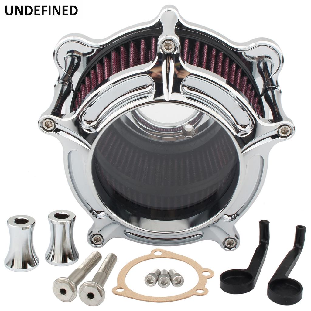 Air Cleaner Filter Intake For Harley Twin Cam EVO Dyna Softail FXST Touring Road King Street Glide 1993-1999 Motorcycle Clear