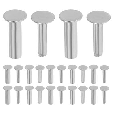 14Pairs Stainless Steel Knife Handle Rivets Precision Cutlery Repair Pins for Chef Knives Wood Grip Fasteners Kitchen Tool