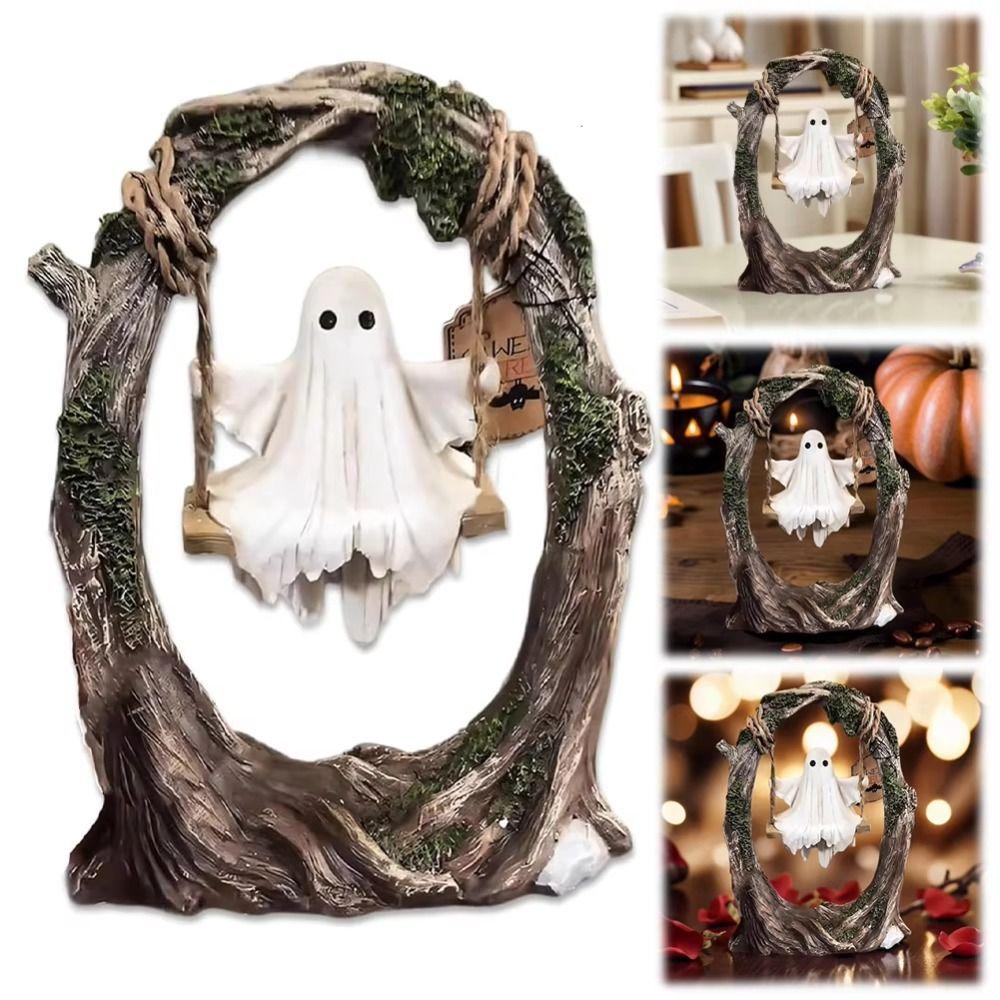 Handicraft Spooky Ghosts Decor Halloween Themed Ghost Halloween Decoration  Computer Ornament