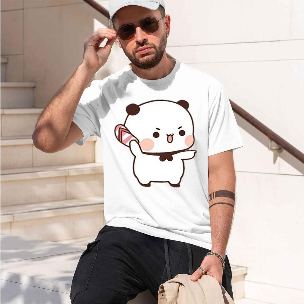 Cute Bubu Is Thro Flipflops T Shirt Unisex Unisex Funny Dudu Tshirt Summer Print Oneck Male Clothes 2026 New Model Shortsleeve C