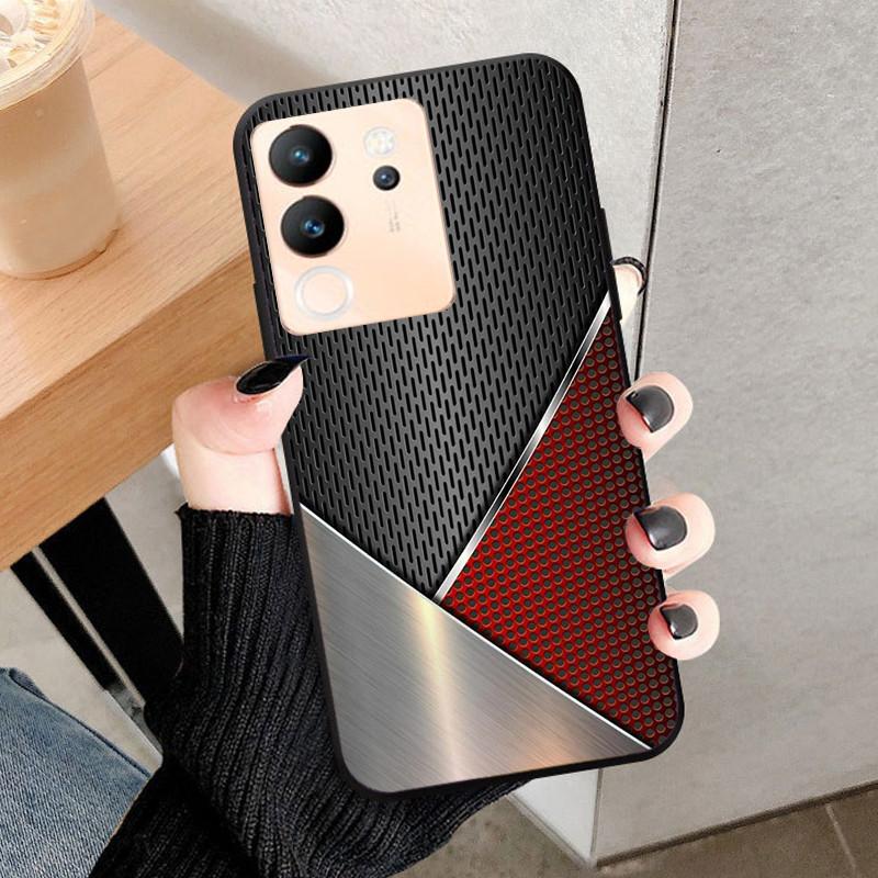 

For Vivo V30 Lite Case Cover Fundas Black Soft Silicone TPU Protective Phone Case For vivo V30 Lite 5G V2314 Bumper Coque Vivo V30 Lite 5G