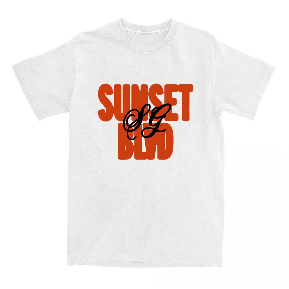 Sunset Blvd Print Tshirts I Said I Love You First Album 2025 Tshirt Selena Gomez Benny Blanco T Shirts Women Men Clothing S