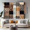 Wild animal leopard and zebra print curtains are suitable for home decoration in bedrooms and living rooms