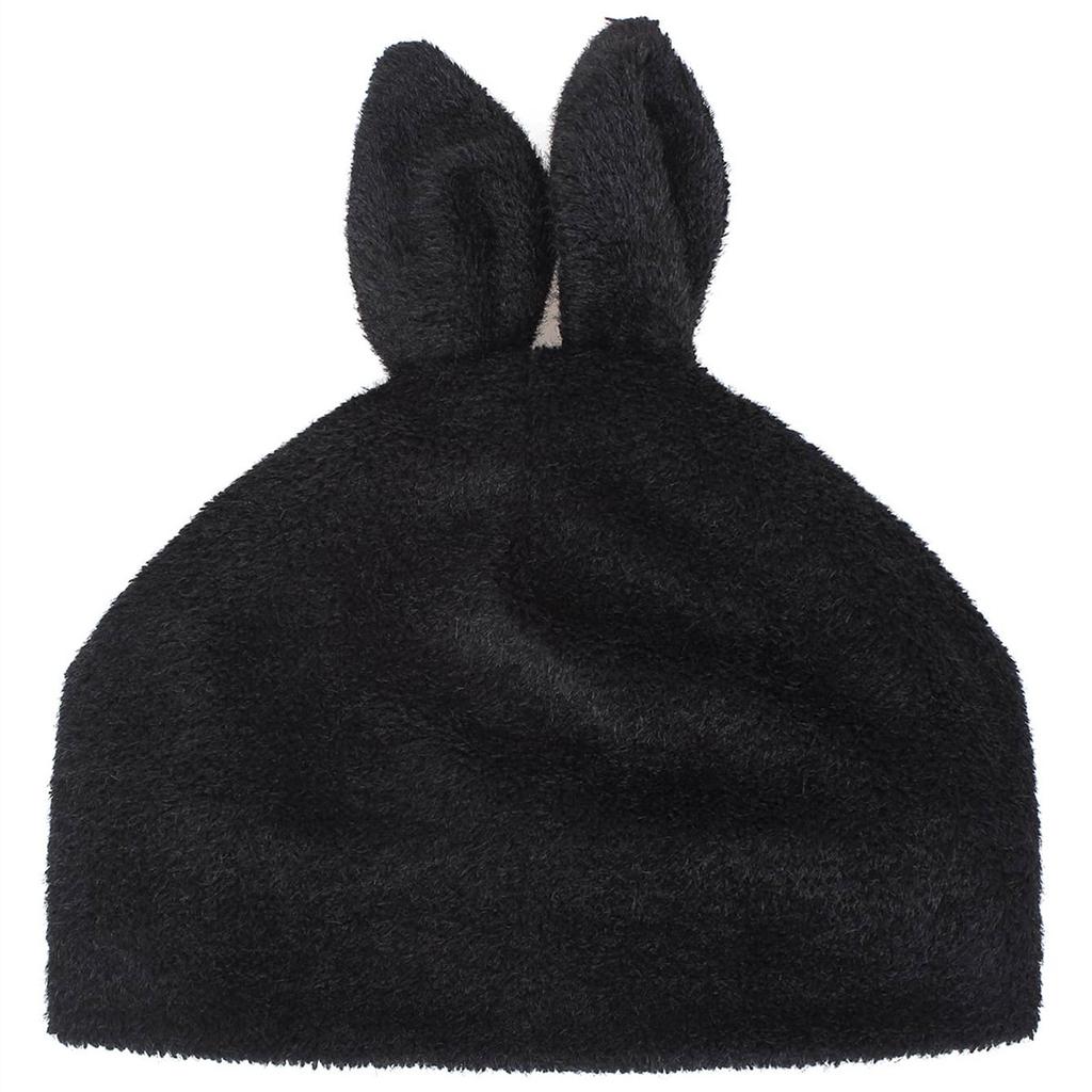Damen Kaninchenhaar Kaninchenohren Strickmütze Paar Niedlich Winter Wärme Mütze Outdoor Freizeit Kalte Hüte Winddichte Mützen Beanie Mütze