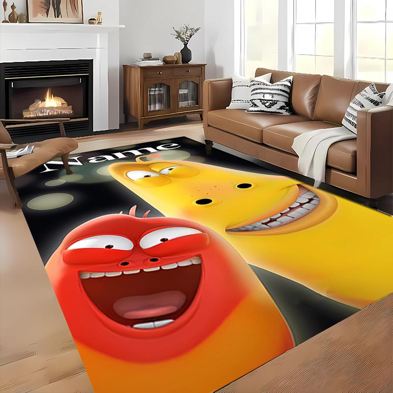 Custom Personalization Larva Area Rug - Perfect For Kitchen, Bathroom,Laundry Room Decor Large Size Available,Gift All Seasons