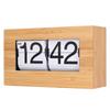Auto Flip Clock Vintage Retro Large Number Flip Down Desk Table Clock for Home Living Room Office