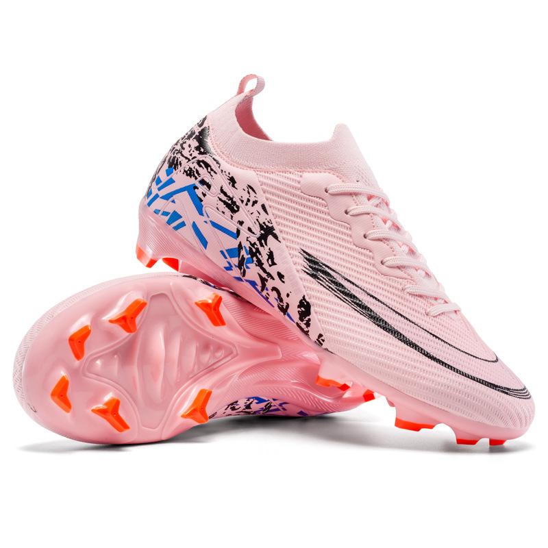 Low-top Football Shoes Men and Women Youth Training Long Nails TF Broken Nails Artificial Turf Football Shoes