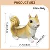 Decorative Collectible Squirrel Statue, Storage Item, Animal Sculpture for Housewarming, Wardrobe,
