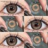 Eyeshare 1 Paar PRAG Kristall Kontaktlinsen für Augen Natürliche braune Linse Augen Make-up Kontaktlinsen Koreanische graue Linse