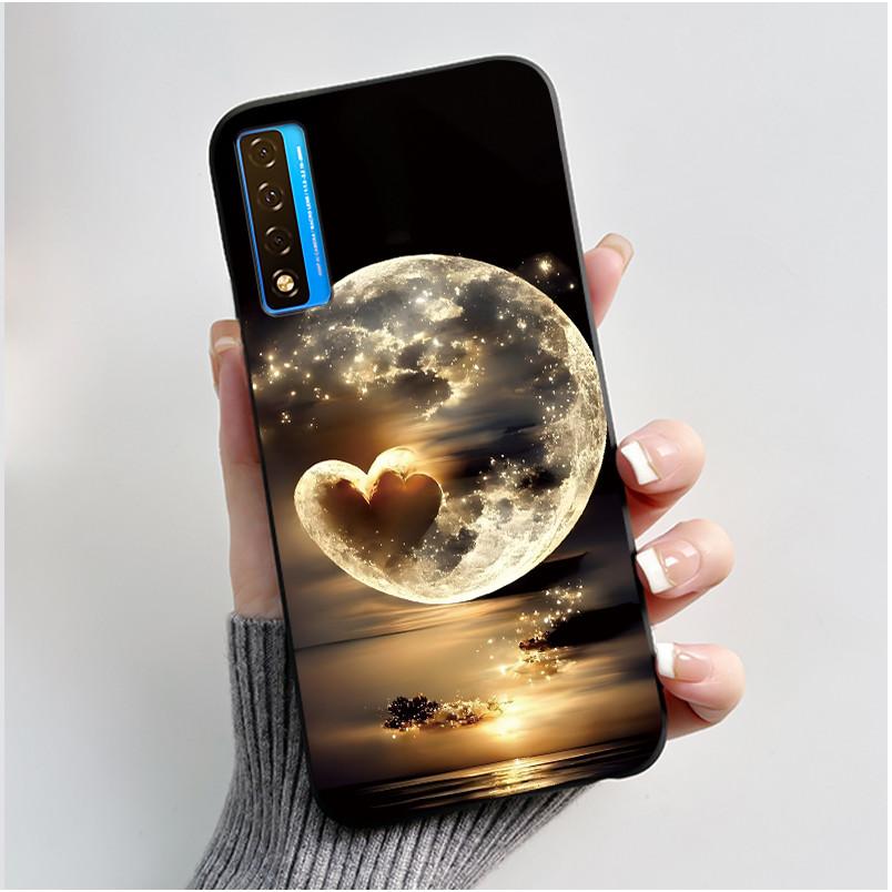 Case For TCL 20S 20L 20L+ 20 Pro 5G Luxury Cute Love Rabbit Funny Black Soft Silicone Phone Case For TCL20 20Pro 5G Back Cover