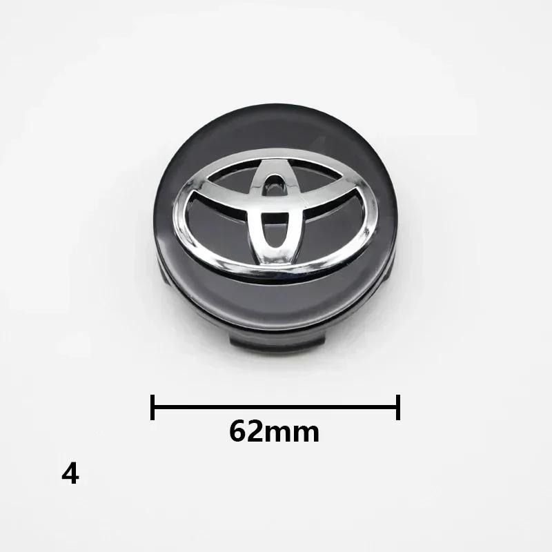57mm 62mm 4pcs Wheel Rim Center Hub Cap Logo Badge Emblem Fit Toyota Rav4 CHR Corolla Camry Yaris Auris Verso Avalon Car Replace