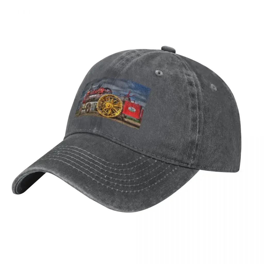 Artistic Russell Steam Traction Engine Baseball Cap western Hat derby hat Golf Luxury Man Hat For Man Women's