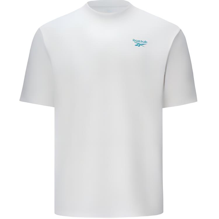 Reebok American Style Comfortable Versatile Casual Loose Fit Round Neck Printed Short Sleeve T-Shirt Unisex Tops White 24SRM431UGW1