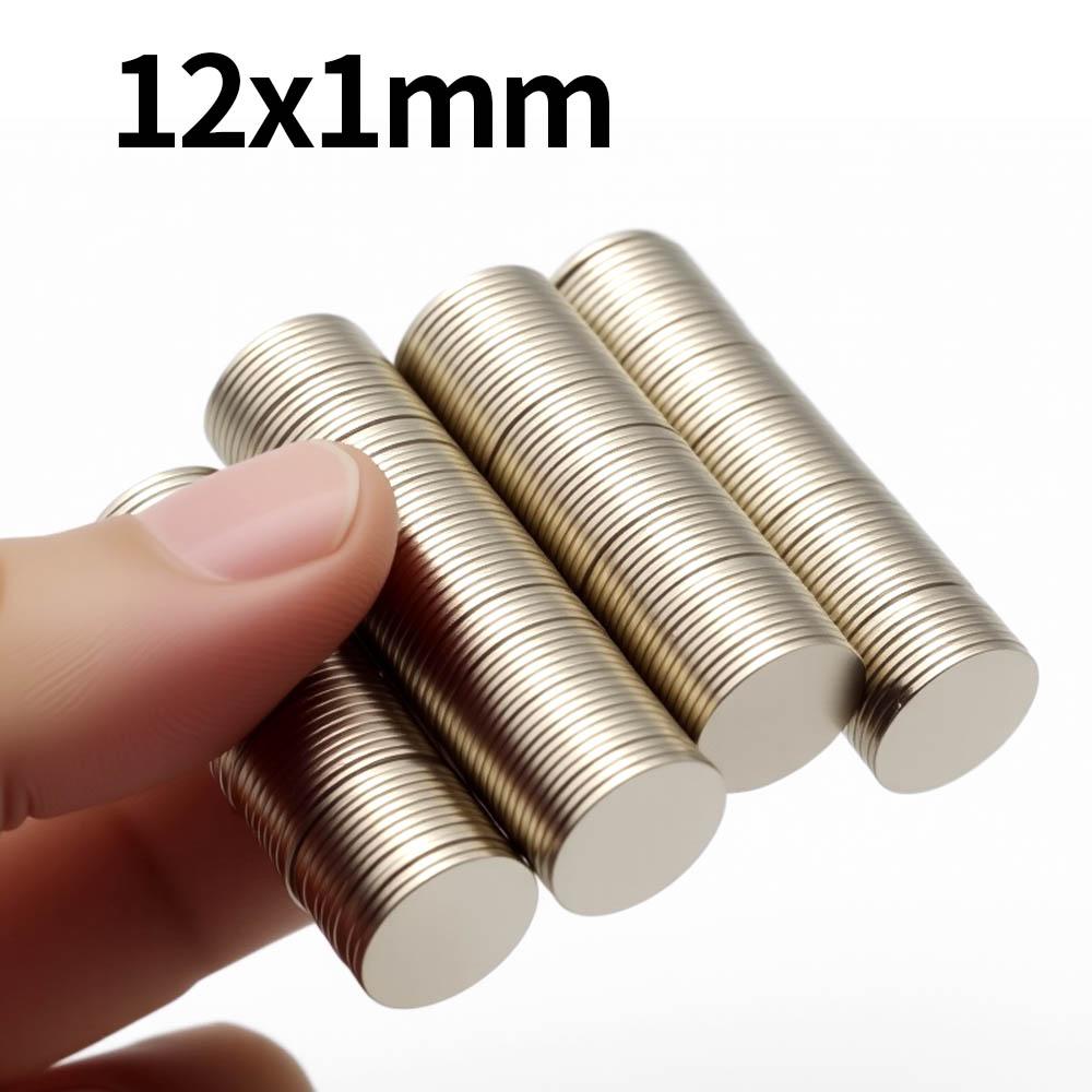 12x1mm Super Strong Neodymium Magnet N35 NdfeB Permanent Magnetic imanes Round Powerful Magnets Refrigerator Magnet