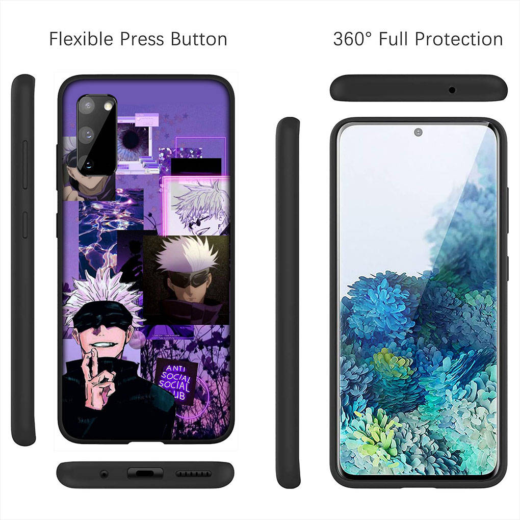 Für iPhone 16 15 Xiaomi Redmi Note 14 13 12 11 Pro Max X 16e Samsung Galaxy S25 S24 S23 Moto OPPO Huawei Jujutsu Comics Gojo Satoru Kaisen Handyhülle