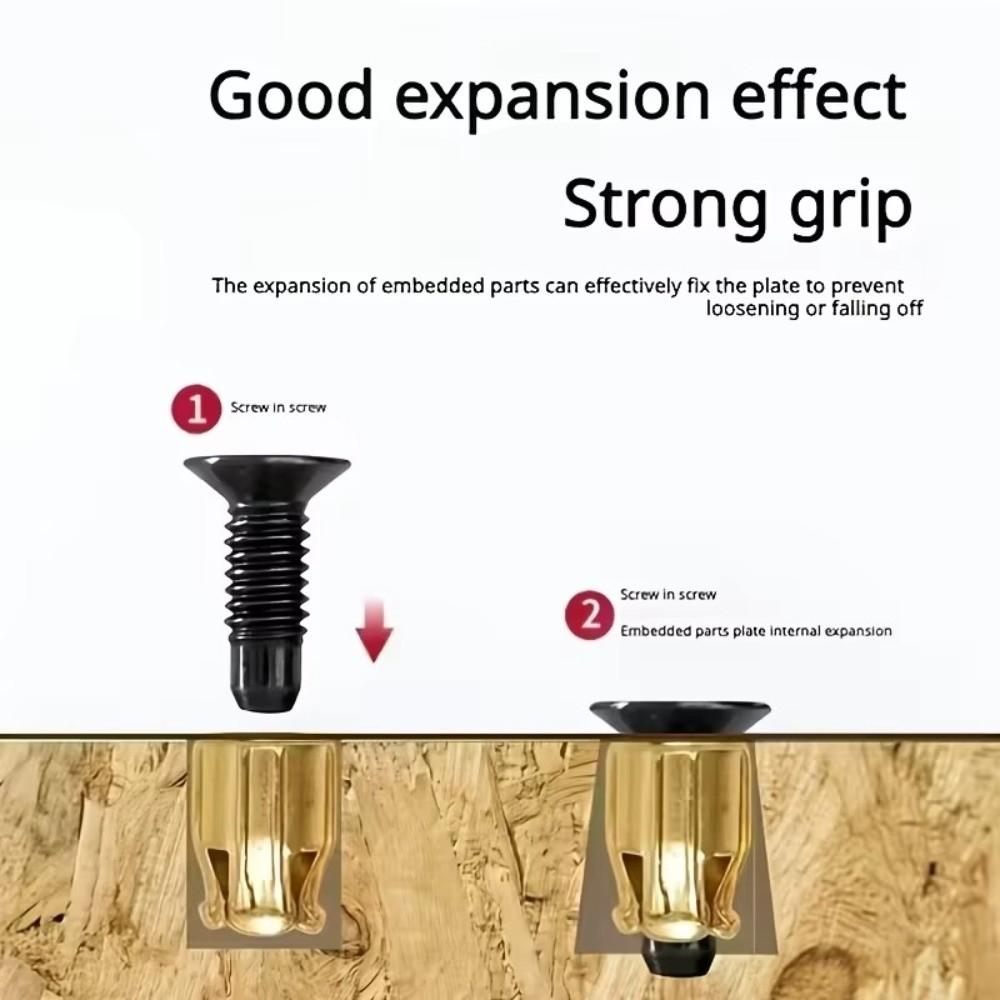 10 Sets Cabinet Door Fix Metal Fastener Inserts Furniture Door Fix Inserts Furniture Door