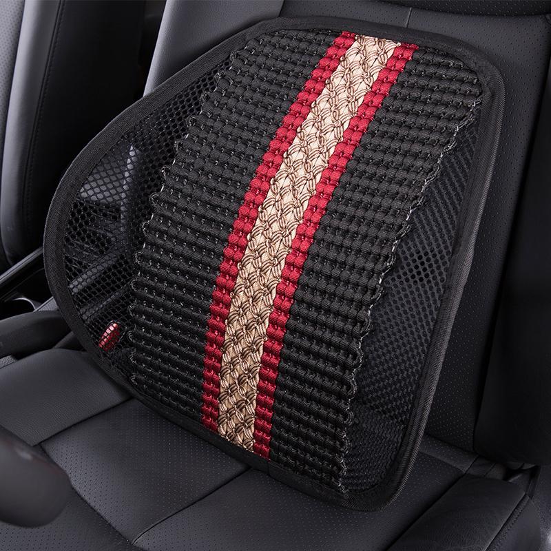 Universal Car Back Support Chair Massage Lumbar Support Waist Cushion Mesh Ventilate Cushion Pad For Car Office Home