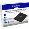Verbatim Zewnętrzna Nagrywarka Slimlineblu-Ray + Kabel Usb 3.0 Czarny/Black 43890