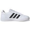 Adidas Neo Grand Court Lifestyle Court Leather Comfortable Casual Durable Lightweight Low-Top Skate Shoes Women Sneakers White Black GW9261