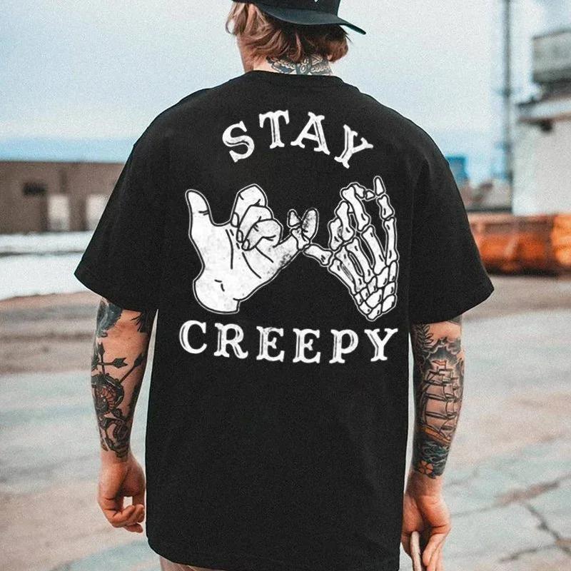 Men Clothing Heavy Metal Rock Skull Graphic Tshirts Grunge Punk Gothic Short-sleev Tops Male Oversized Tees Camiseta Hombre
