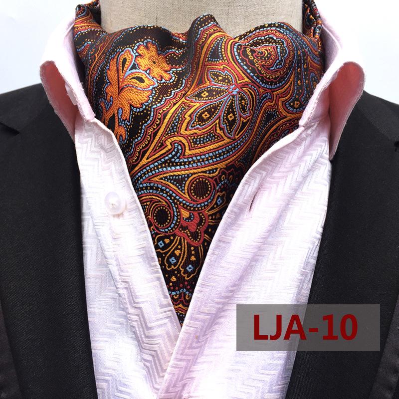 "Men's Paisley Polyester Jacquard Scarf - Gao Mouqiang Style for Trendy Business Attire"