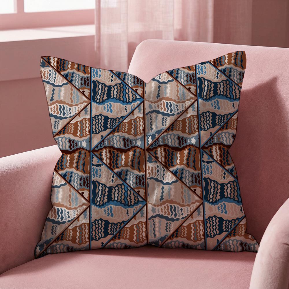 Snycler Boho Carpet Pattern Cushion Cover Multi-Scene Pillow Cover for Home & Car - Reversible, Soft & Durable for Daily Use