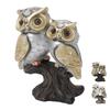 Figurka sowy z żywicy, realistyczna, artystyczna, dekoracyjna, stojąca, ozdoba do ogrodu, salonu 