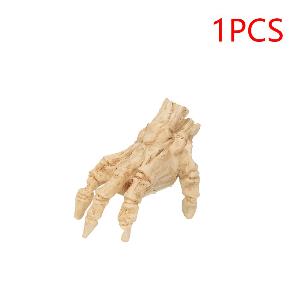 

1/2pcs Electric Crawling Hand Fake Hand Prop Halloween Skeleton Hand with Sound Light Costume Props Halloween Gothic Home Decor