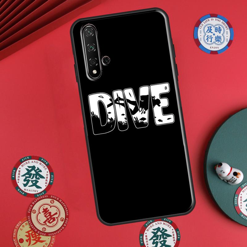 

Scuba Diver Diving For Huawei P20 P30 P40 Lite P60 Pro Nova 12i 11i 8i 12s 9 10 SE Y90 Y60 Y70 Y72 Y61 Y91 Case Nova 11 Pro
