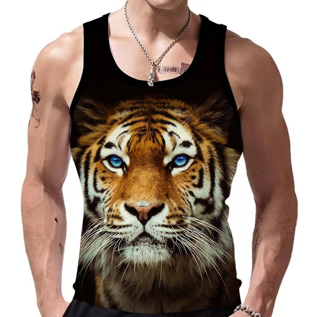 New Summer 3D Printing Tank Top Children Fashion Funny Sports Vest Harajuku Gym Cool Tank Top Men Clothing