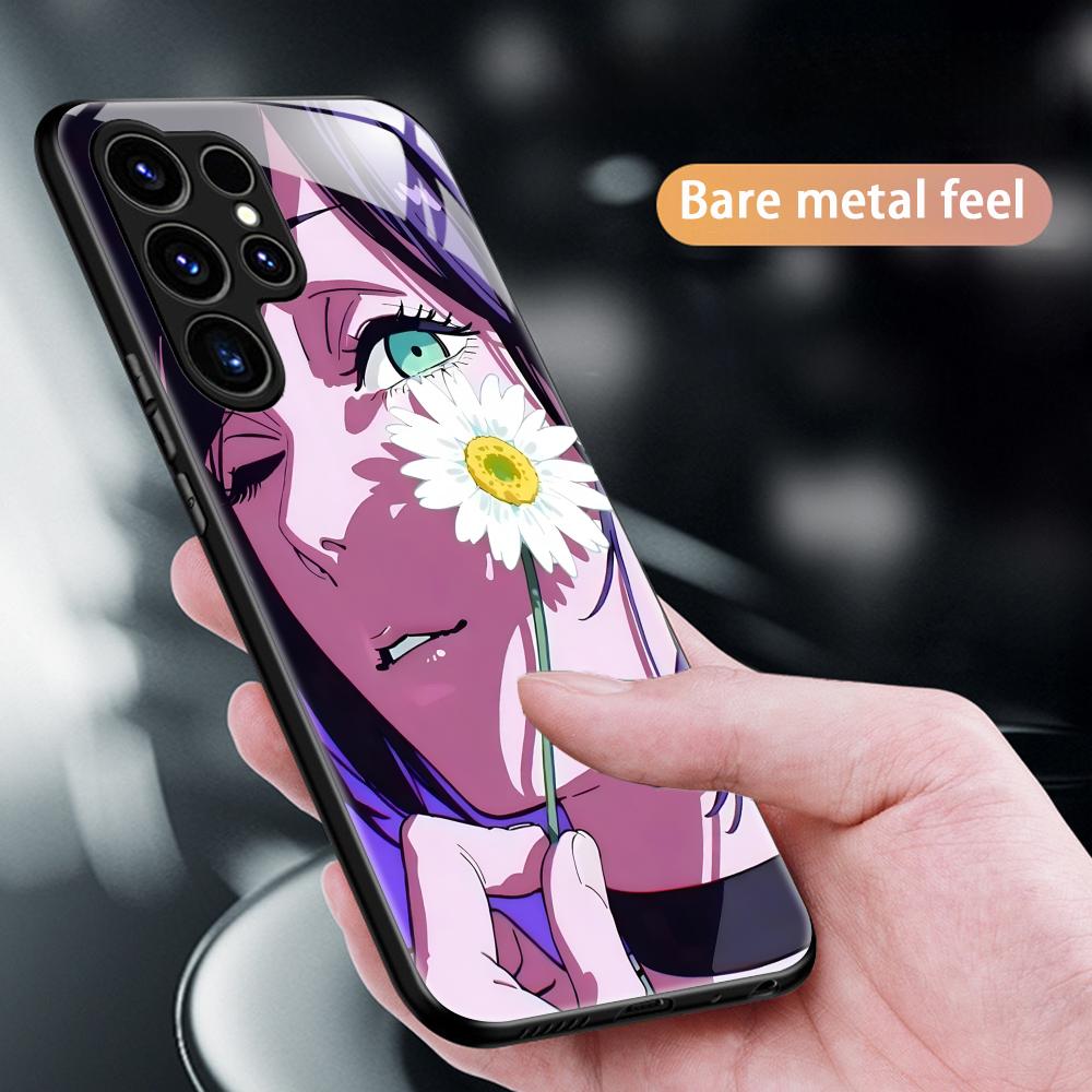 Anime Chainsaw Man  Phone Case For Samsung S25 S24 S23 S22 S21 S20 Plus Ultra Note20 Glass Magnetic Case