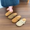 Platform-soled Boken Shoes Women's Spring 2025 New Bag Head Half Slippers Outer Wear Fashionable and Casual One-pedal Lazy Shoes