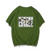 Short-sleeved men's summer tide brand joint cartoon animation peripheral pure cotton loose trend T-shirt 0207