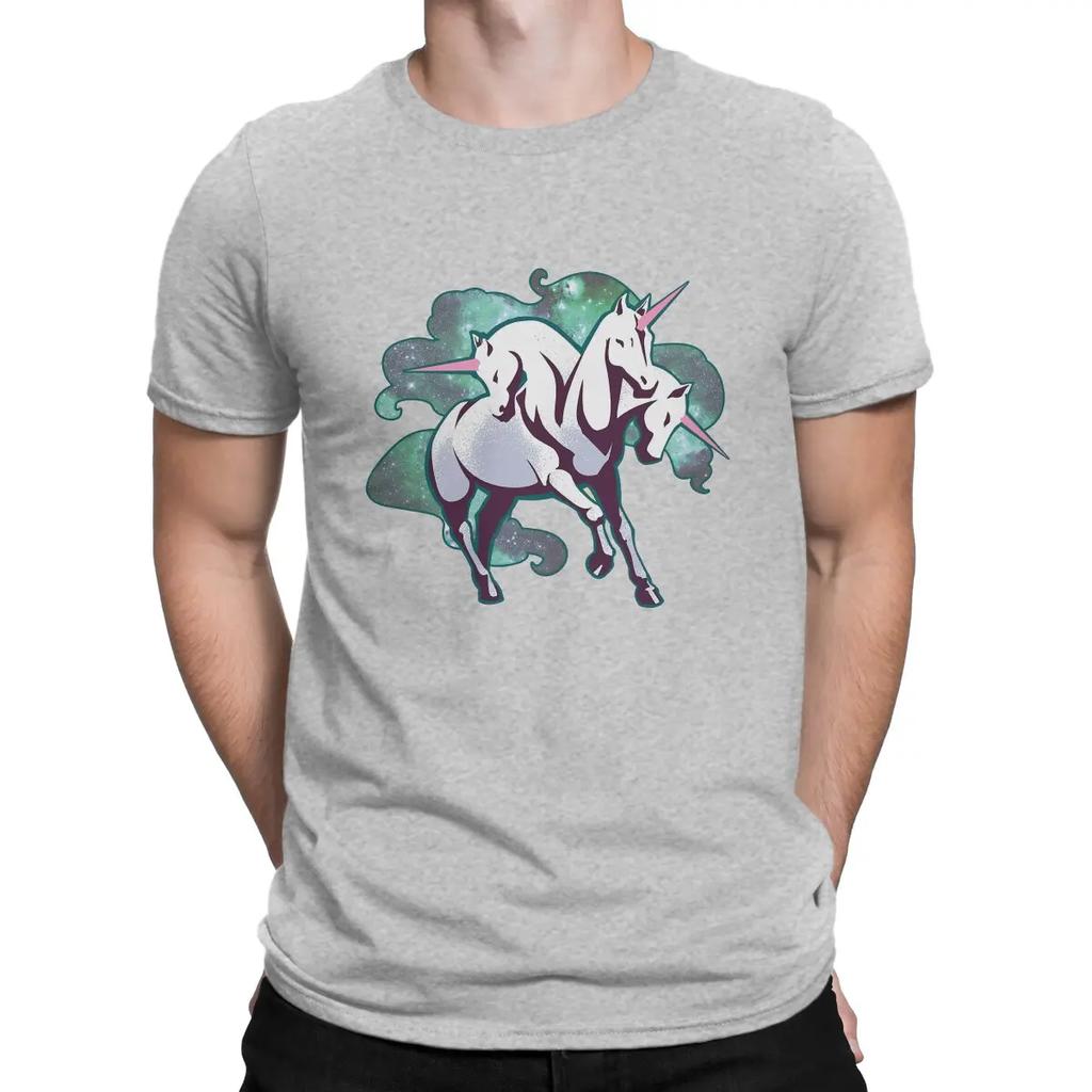 Headed Unicorn Special TShirt Horses Simplicitys Casual T Shirt Hot Sale Stuff For Men Women
