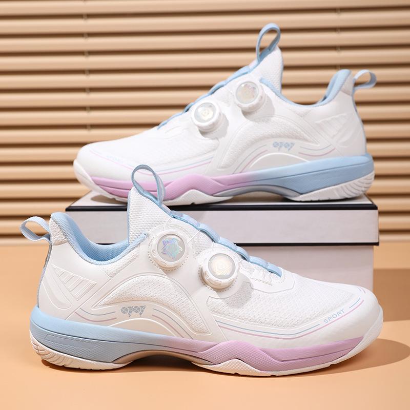 New table tennis shoes rotating buckle badminton shoes men's and women's outdoor sports running shoes tennis training shoes carbon sole