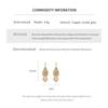 Elegant Rhinestone Water Drop Tassel Earrings - Retro European & American Style