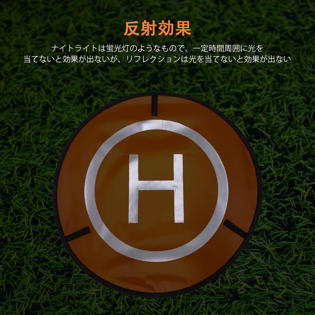 55cm Drone Helipad Universal Foldable Helipad Drone Parking Part Landing Pad for Drone Drone Parking Part Usable On Both Sides Waterproof Drone