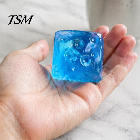 Sensory Stress Toy Shapeable Cheese Cube Squeeze Toy, Anxiety Relief Block Office Relaxation Gadget Fake Pinch Home Tool Reduction