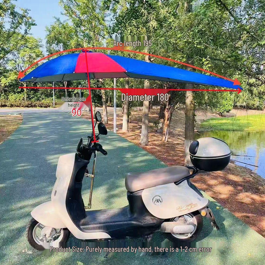 

No. 9 Electric Scooter Sunshade-Rain Canopy: Enhanced Protection Windshield Umbrella Only