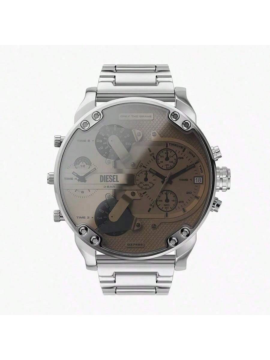 Diesel Gunmetal Gray Dial Stainless Steel Strap Men s Quartz Movement DZ7482 белый