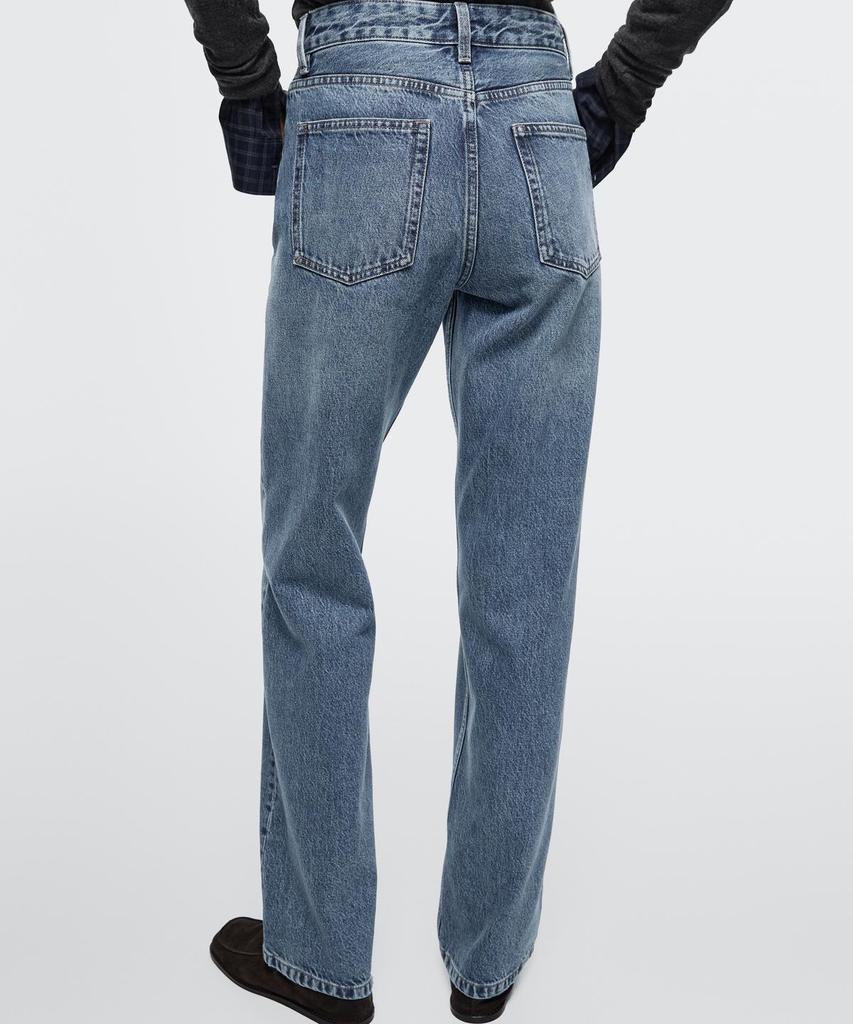 Masimodutti Mid-Waisted Straight Fit Jeans