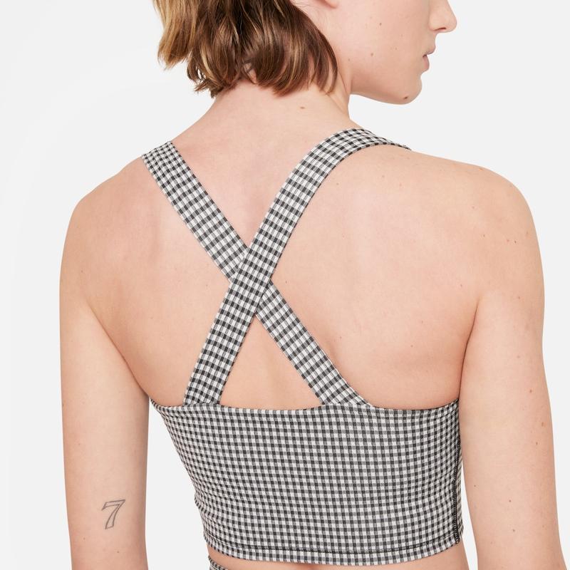 nike plaid sports bra