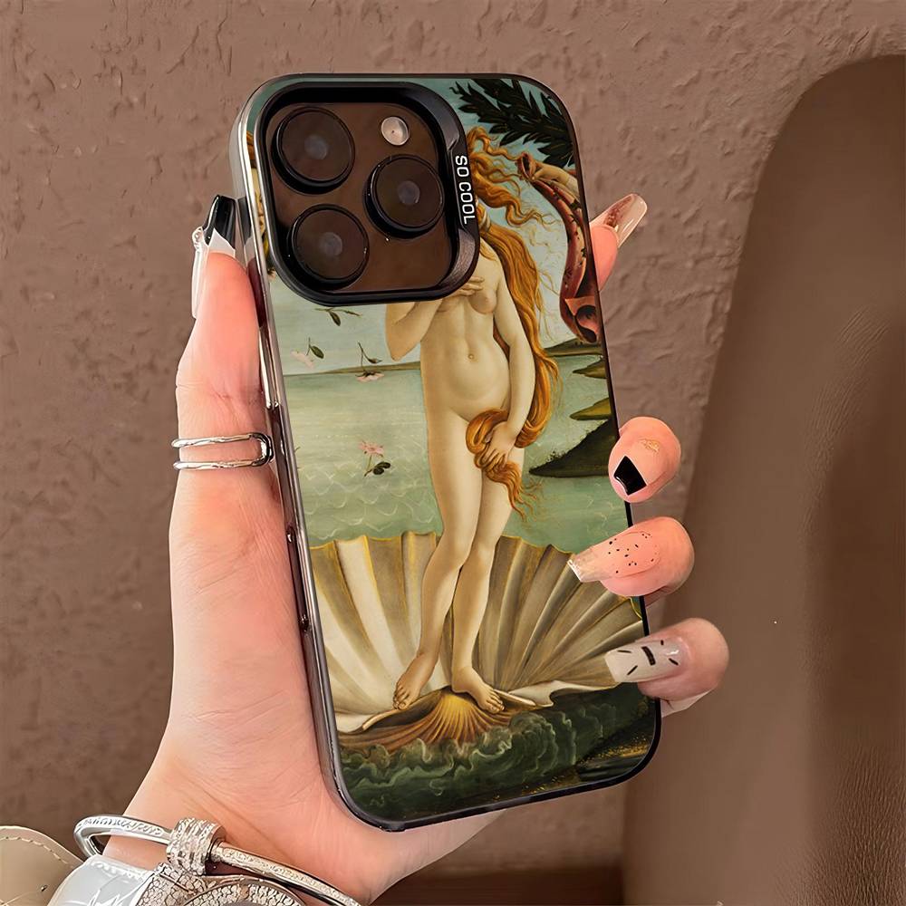Sandro Botticelli Art Phone Case For iPhone 16 15 14 13 12 11 Pro Max Matte Shockproof Back Anti Fall Matte Cover