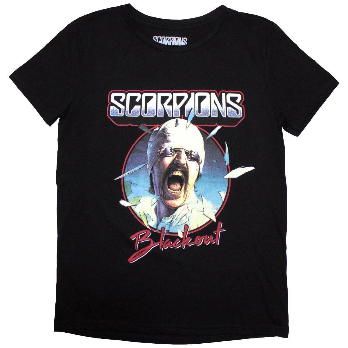 Scorpions Ladies T-Shirt: Blackout Tour 82 (Back Print) (Large) S