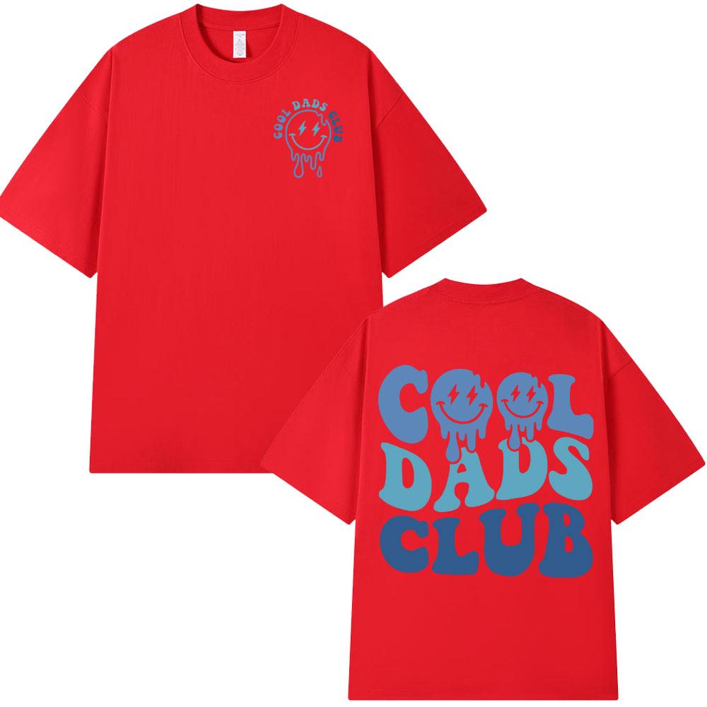 Cool Dad Club T-shirt Men Clothing Dads Birthday Short Sleeve T-shirts Grandfather Husband Fathers Cotton T-shirt Top Streetwear