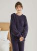 Gelato Pique Basic Powder Pullover and Long Pants Set NVY (PWNT245352) Women's