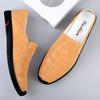 Leisure Walk Slip On Loafers Handmade Casual Leather Shoes Versatile Men's Moccasins Fashion Trendy Male Driving Shoes Slip-On
